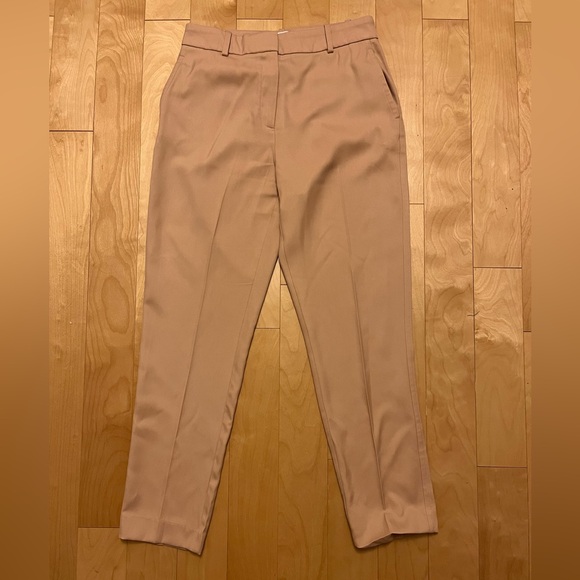Reiss Ember slim-fit high-rise trousers, Size 38, camel - Picture 7 of 7
